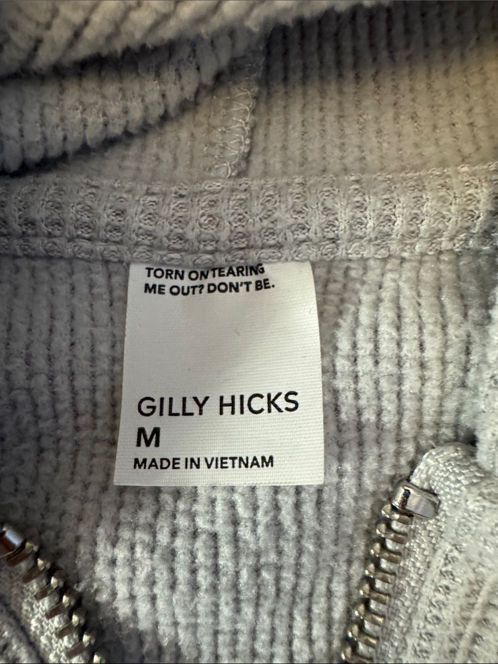 Gilly Hicks Light Gray Hooded Zip-Up Romper - Size M - Picture 2 of 9